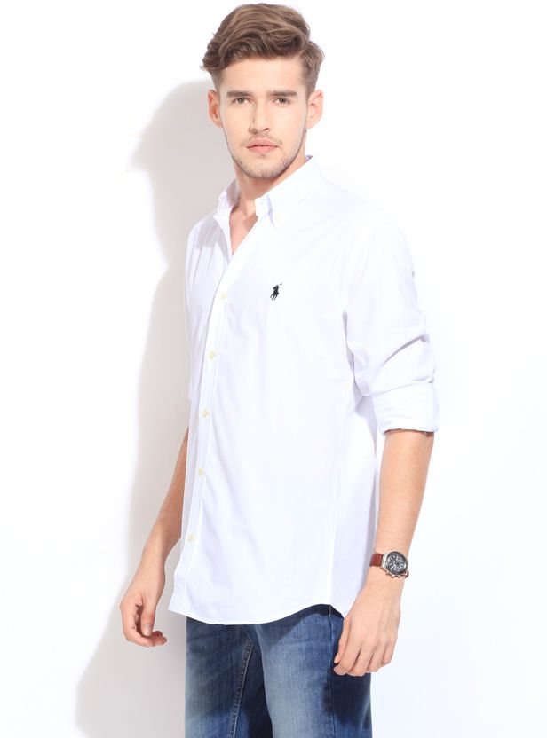 Polo Ralph Lauren Men Slim Fit Solid Shirt - Image 2