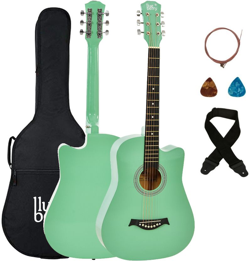 BLUEBERRY 38C 38 Inch Black Acoustic Guitar - Image 9