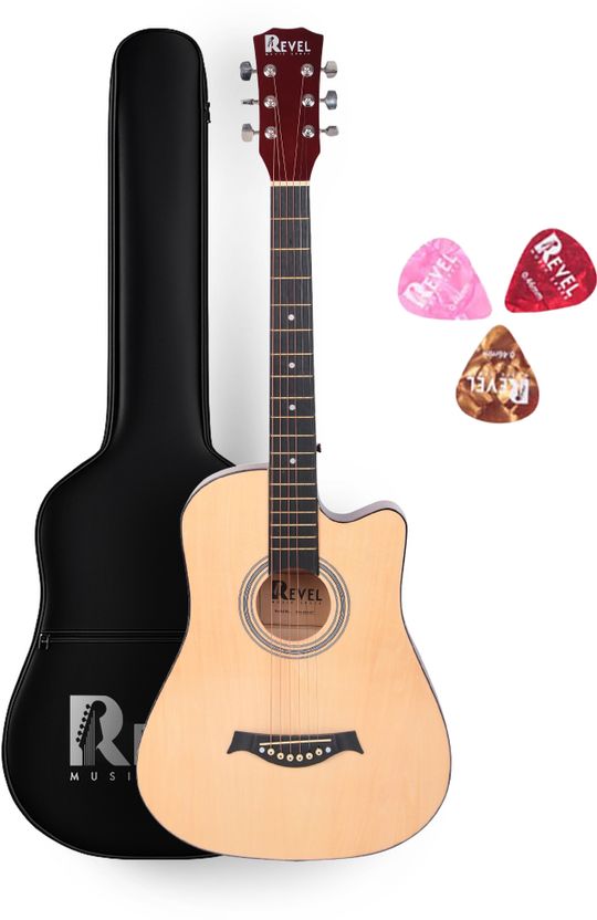 REVEL RVL-38G-BK Acoustic Guitar - Image 10