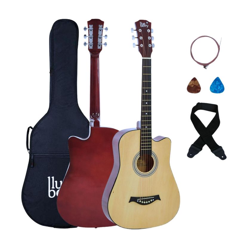 BLUEBERRY 38C 38 Inch Black Acoustic Guitar - Image 10