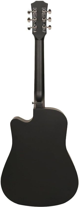 Medellin 38” Matt Black Acoustic Guitar - Image 5