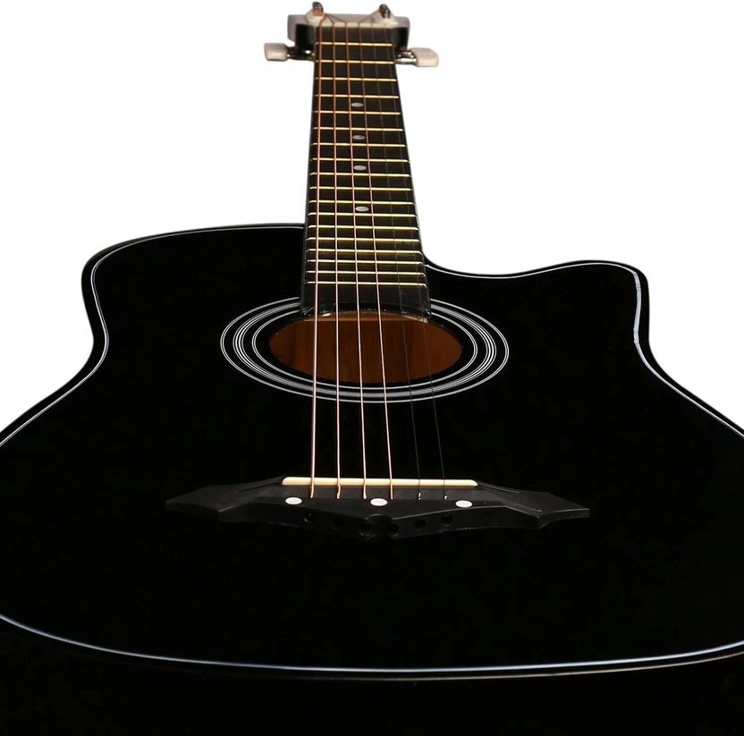 Juarez JRZ38C/BK Acoustic Guitar Linden Wood - Image 4