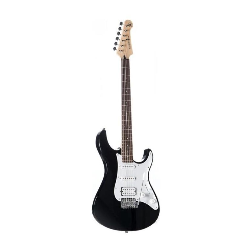 YAMAHA PAC012 Semi-acoustic Electric Guitar (Black, White) - Image 1