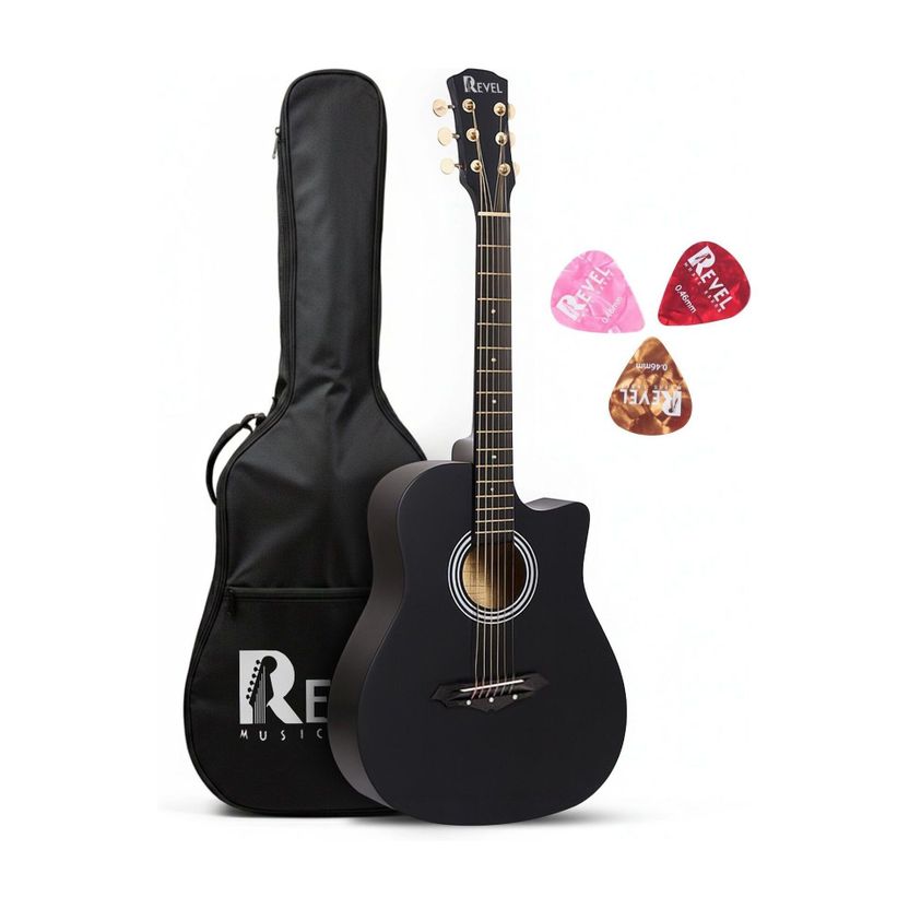REVEL RVL-38G-BK Acoustic Guitar - Image 9