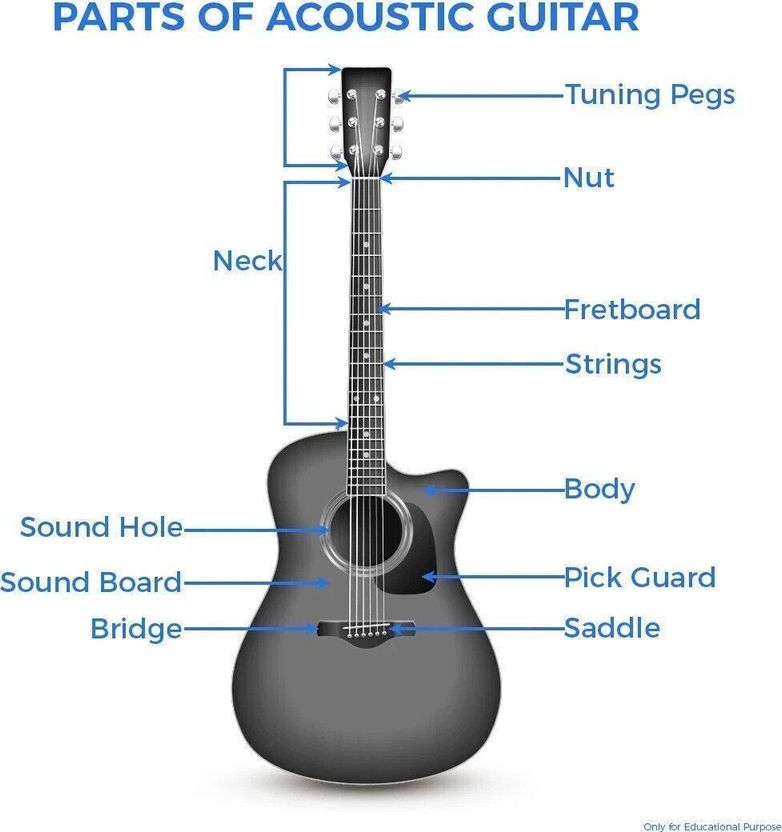 Juarez JRZ38C/BK Acoustic Guitar Linden Wood - Image 8