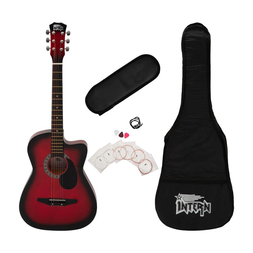 intern INT-38C-NT-G Acoustic Guitar - Image 10