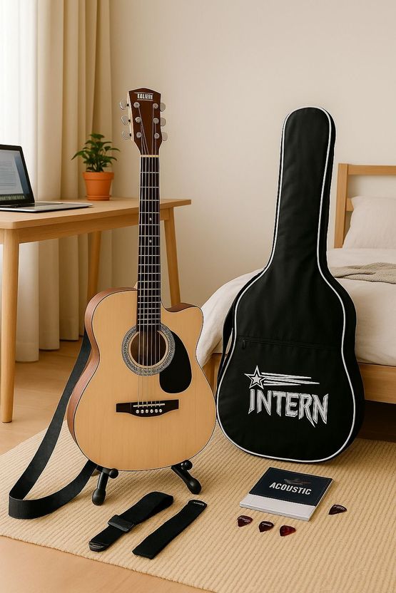 intern INT-38C-NT-G Acoustic Guitar - Image 2
