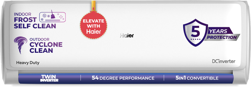 Haier 2026 Model 2 Ton 3 Star Split Twin Inverter AC