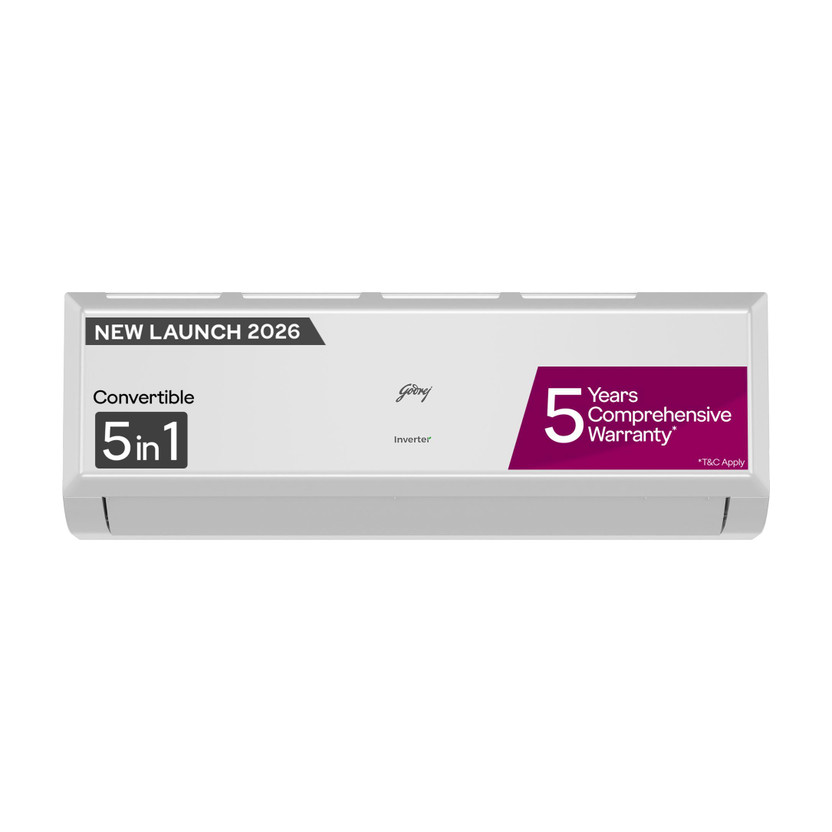 Godrej 2026 Model 1.4 Ton 3 Star Split Inverter with 5-in-1 convertible