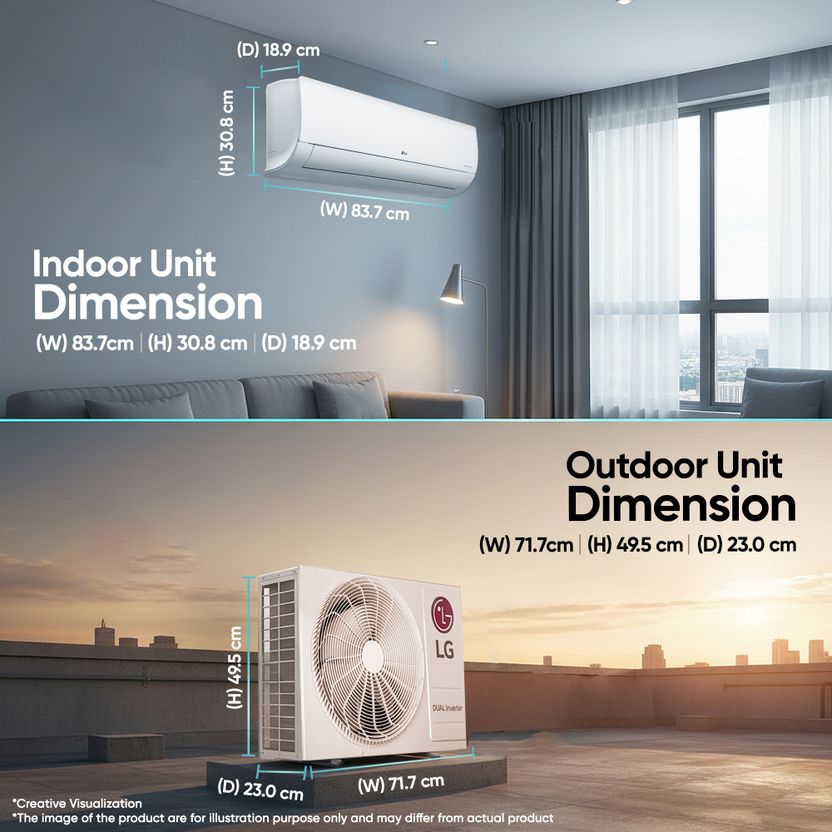 LG 2026 1.5 Ton 3 Star Split Inverter AC - Image 4