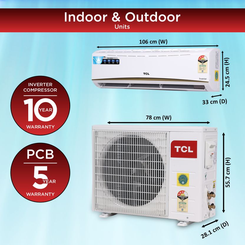 TCL 2026 1.5 Ton 5 Star Split Inverter AC - Image 3