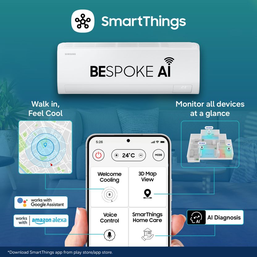 Samsung Bespoke AI 2026 1 Ton 3 Star Split Inverter AC - Image 6
