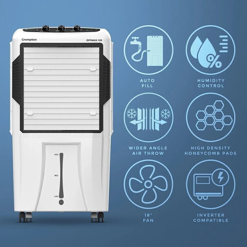 Crompton 100 L Desert Air Cooler - Image 7
