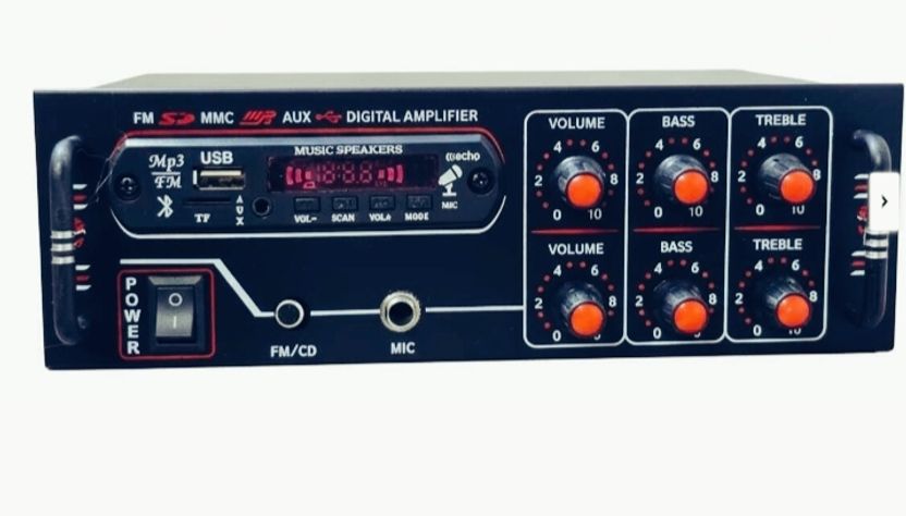 RUVOXTUNE Red N 0001 1W AV Power Amplifier (Black, Red) - Image 1