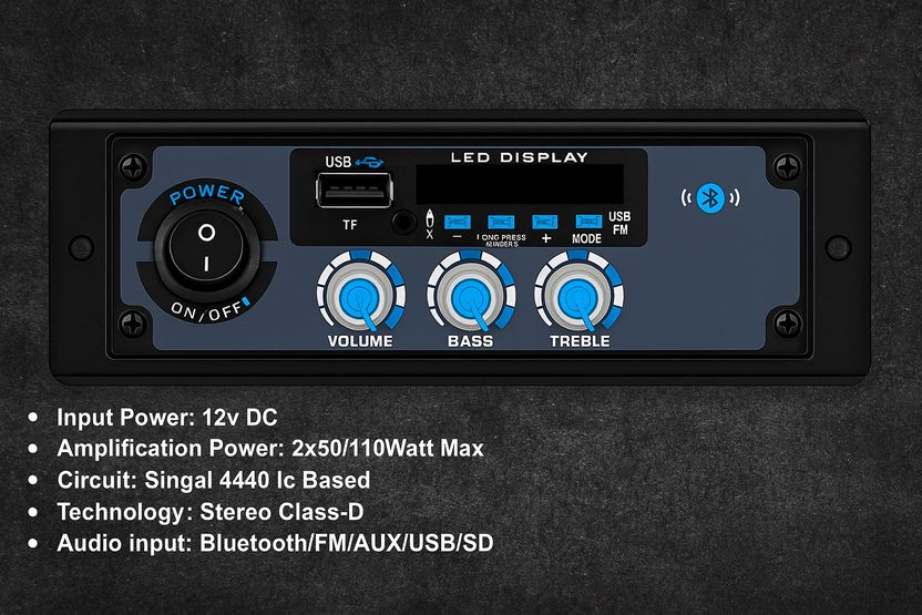ots world 2 Channel High Power Stereo Amplifier - Image 3