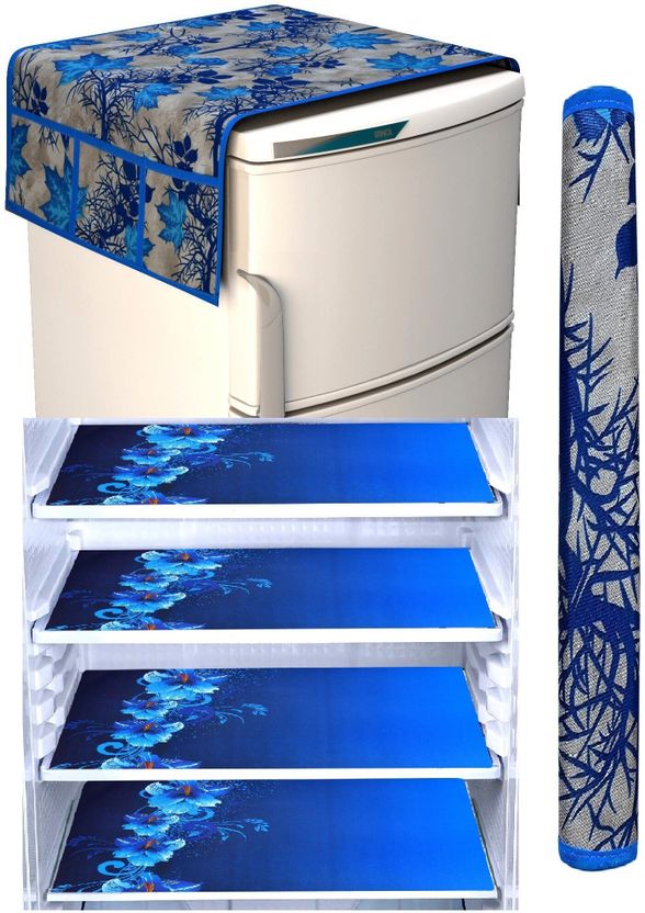 XMBUG Refrigerator Cover 95 cm Blue - Image 1