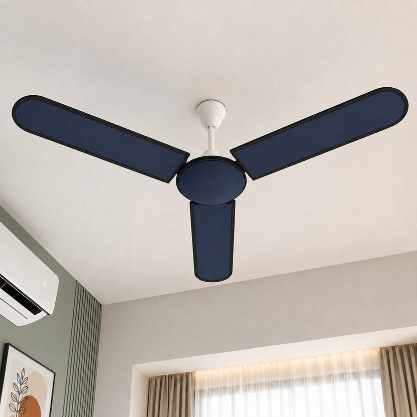 DD HOME DECOR Ceiling Fan Cover, 16.5 cm, Blue - Image 1