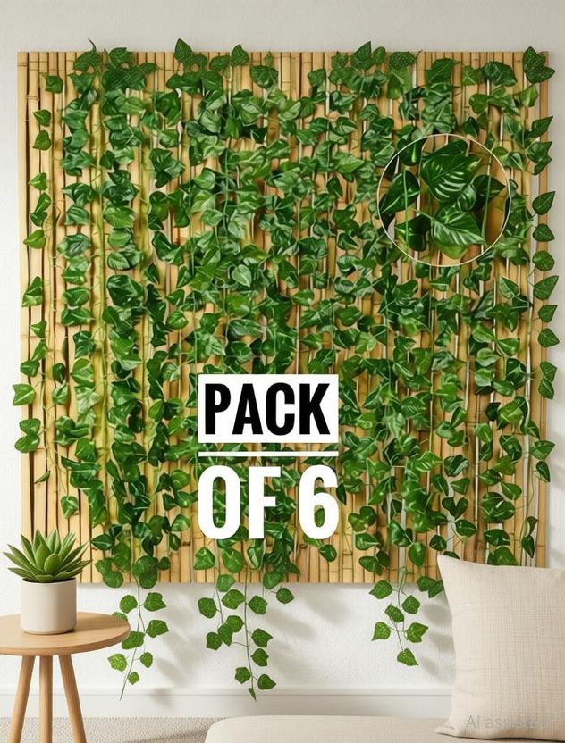 Conisstore Set Of 6 Artificial Money Plants Pack of 6 - Image 2