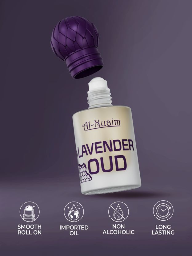 Al-Nuaim Lavender Oud Attar Roll On - 6ml - Image 4