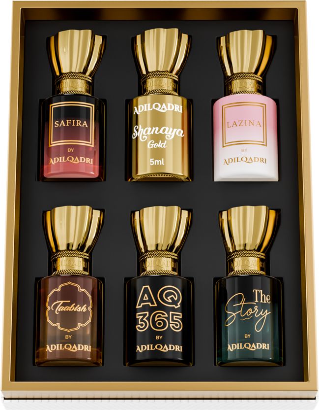 Adilqadri Essensia Attar Combo Pack Pack of 6 · 5.5 ml (33 ml total) - Image 4