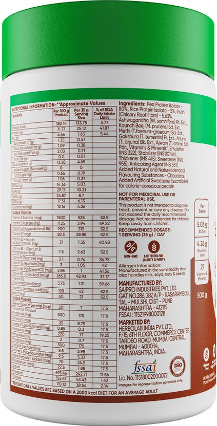 DR. VAIDYA'S Plant Protein Powder with Ashwagandha - Image 7