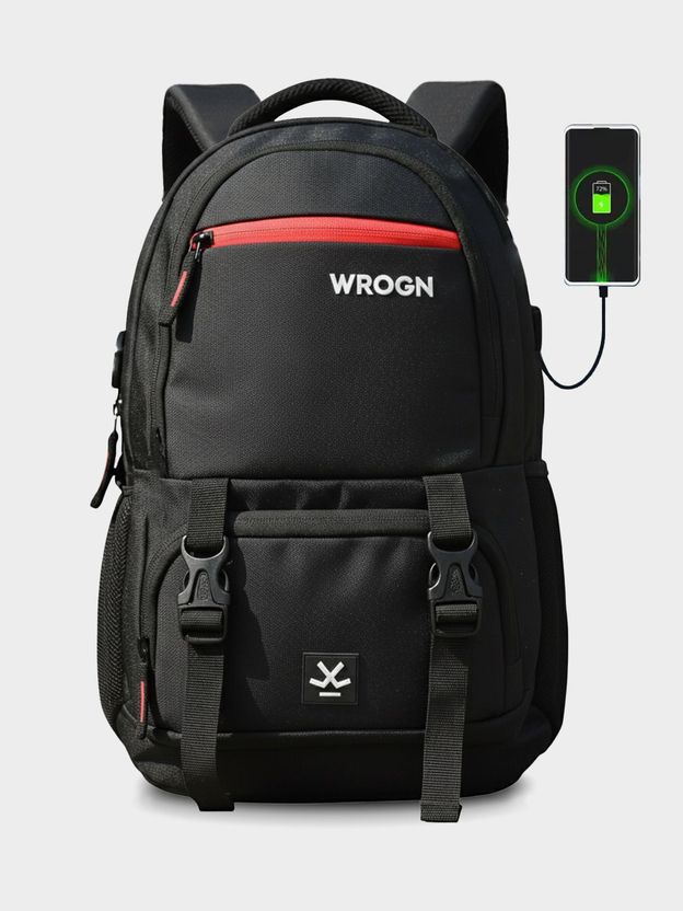 WROGN Unisex Ashper 2.0 42L Laptop Backpack, Grey - Image 10
