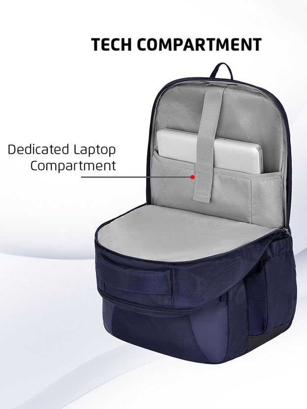 SAFARI 37L Laptop Backpack Blue - Image 4