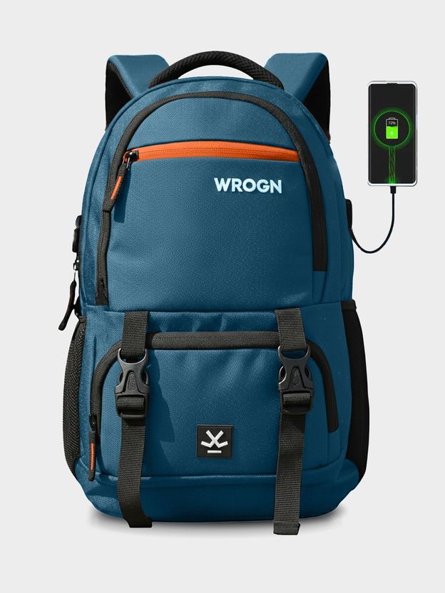 WROGN Unisex Ashper 2.0 42L Laptop Backpack, Grey - Image 9