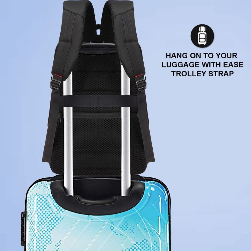 messix 37L Anti-Theft Laptop Backpack Black - Image 6