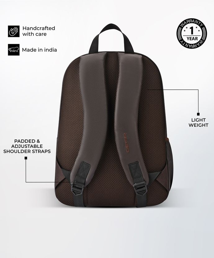 Gear 20L Eco Classic Daypack 16 (Brown) Pack of 16 - Image 6