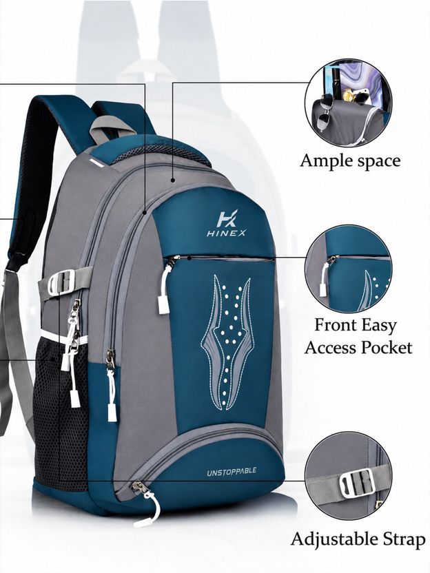 HINEX 35L Blue Laptop Backpack Pack of 35 - Image 1