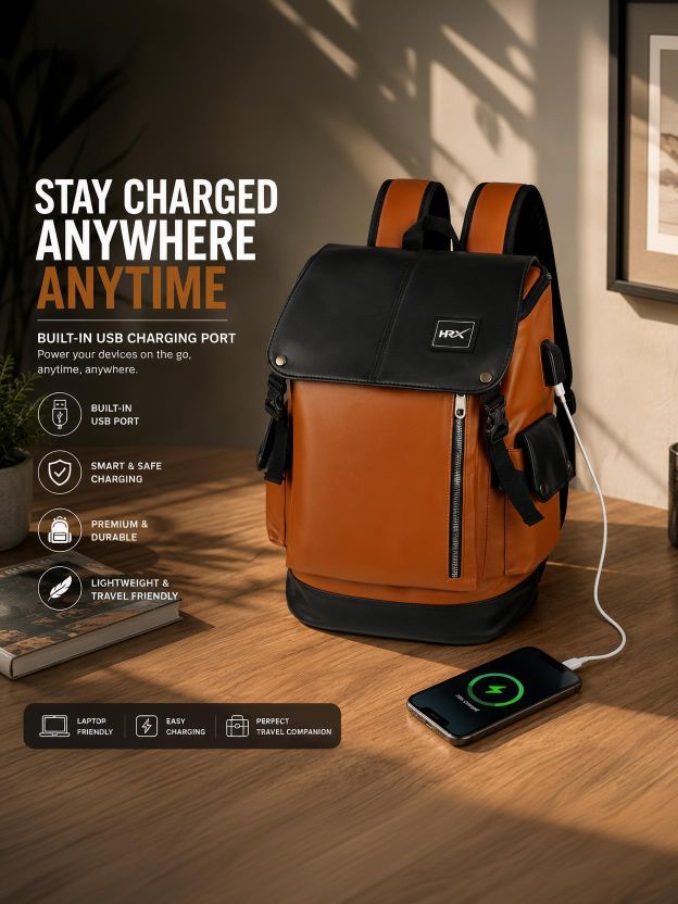 HRX by Hrithik Roshan 35L Laptop Backpack - Image 10