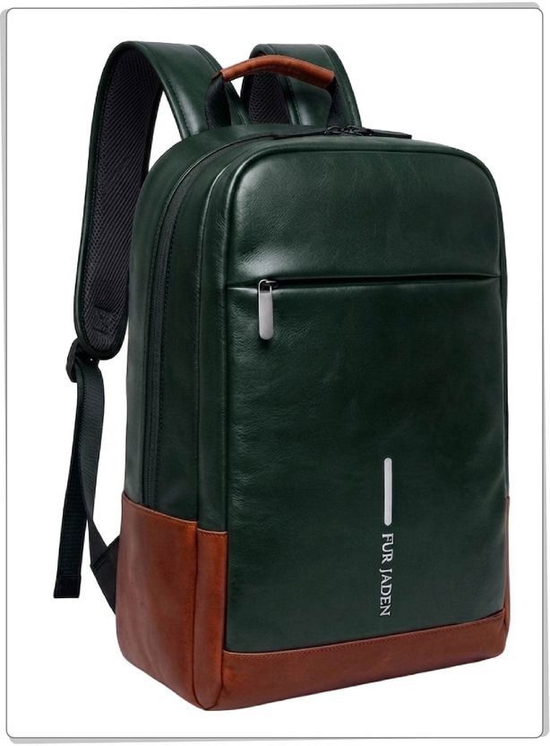 FUR JADEN 25L Vegan Leather Laptop Backpack - Image 10