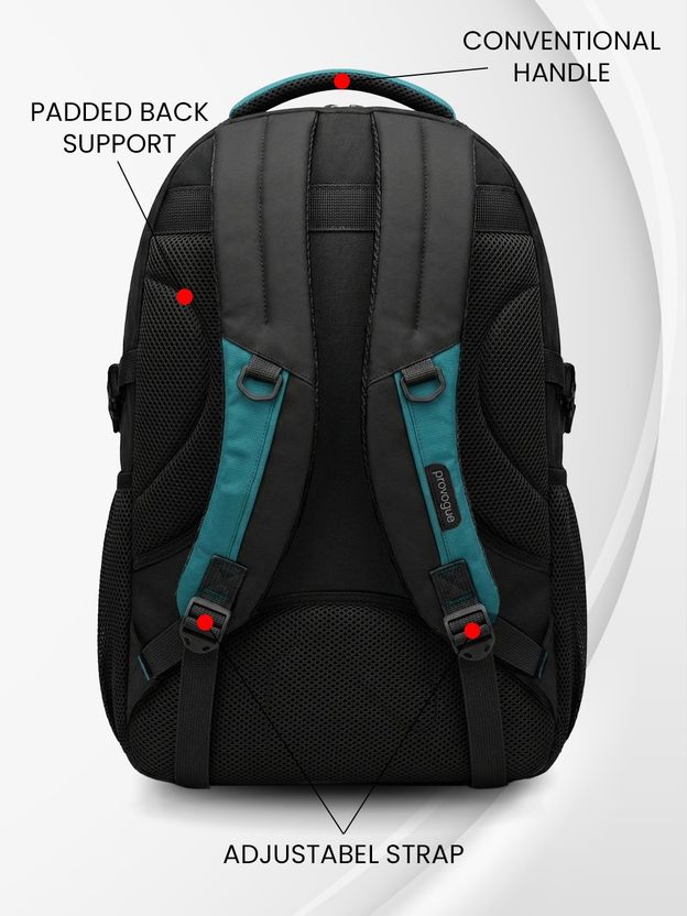PROVOGUE Spacy 2.0 38L Laptop Backpack, Grey, Black - Image 6