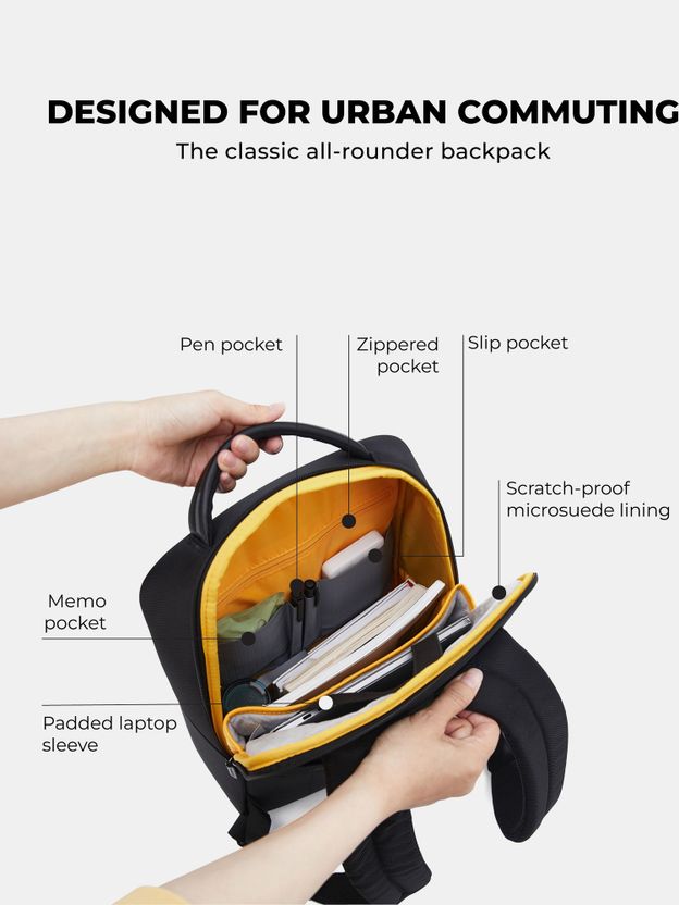 Mokobara 17L Black Laptop Backpack - Image 2