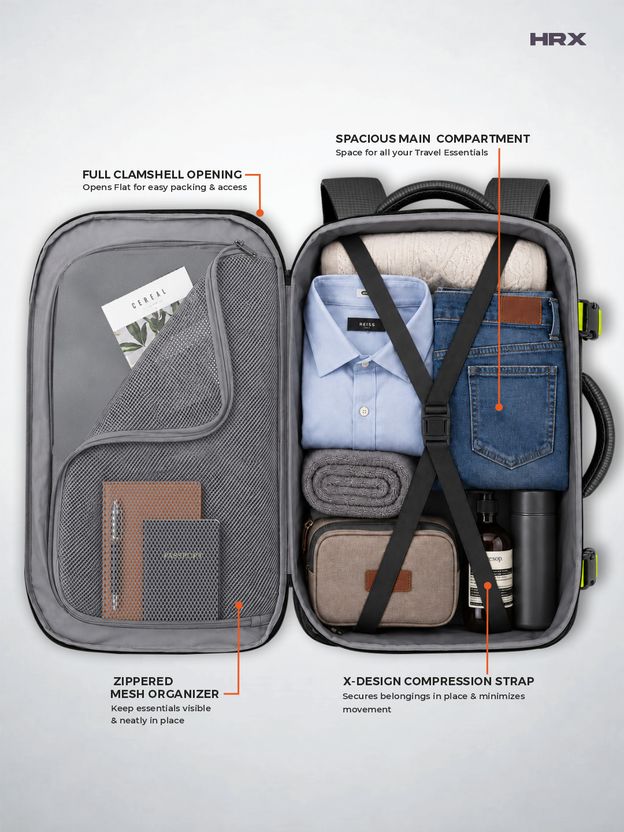 HRX by Hrithik Roshan 45L Laptop Backpack - Image 5