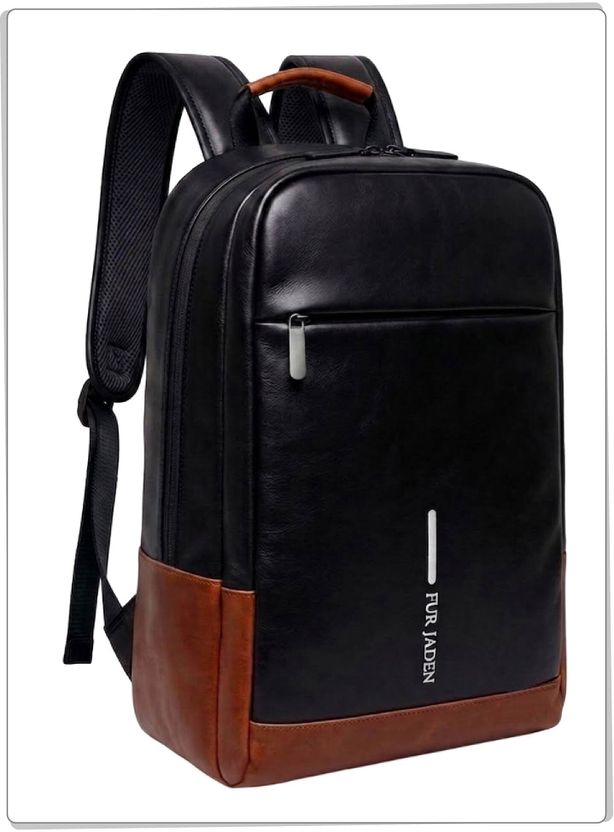 FUR JADEN 25L Vegan Leather Laptop Backpack - Image 8