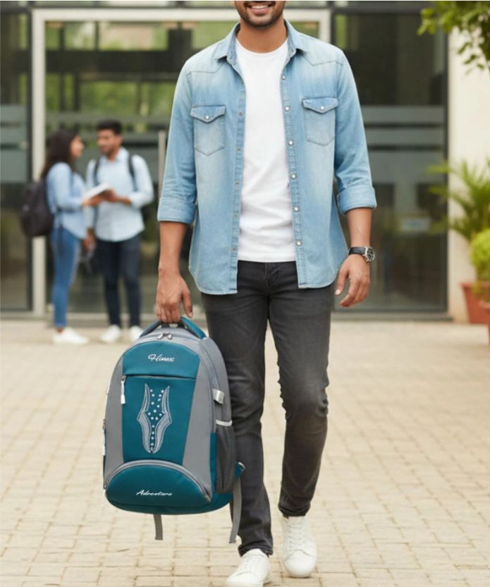 HINEX 35L Blue Laptop Backpack Pack of 35 - Image 3