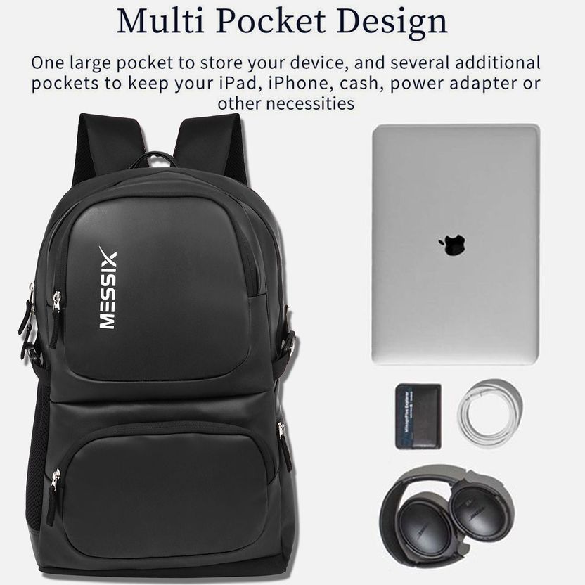 messix 37L Anti-Theft Laptop Backpack Black - Image 7