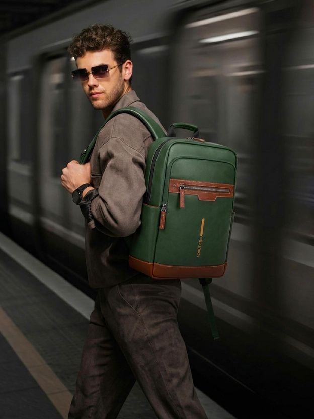 FUR JADEN 25L Vegan Leather Laptop Backpack - Image 6