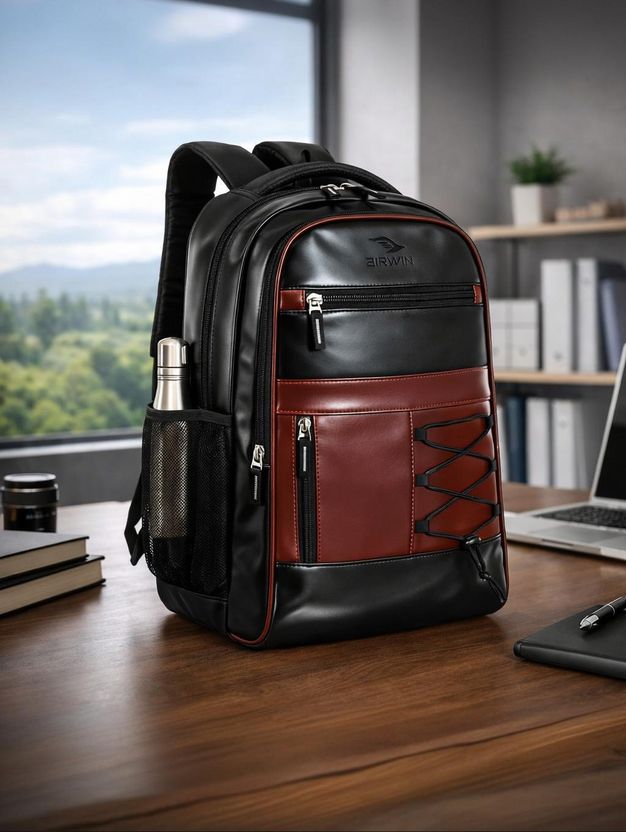 Airwin 18-inch Leather Office Bag - Image 6