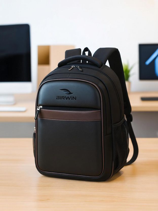 Airwin 18-inch Leather Office Bag - Image 1
