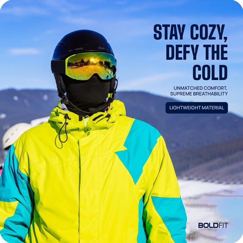 BOLDFIT Black Bike Face Mask - Image 3