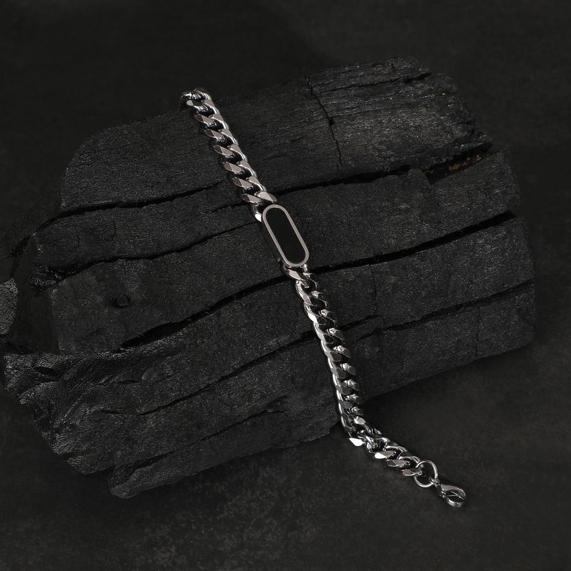 Thrillz Silver Coated Stainless Steel Bracelet - Image 5