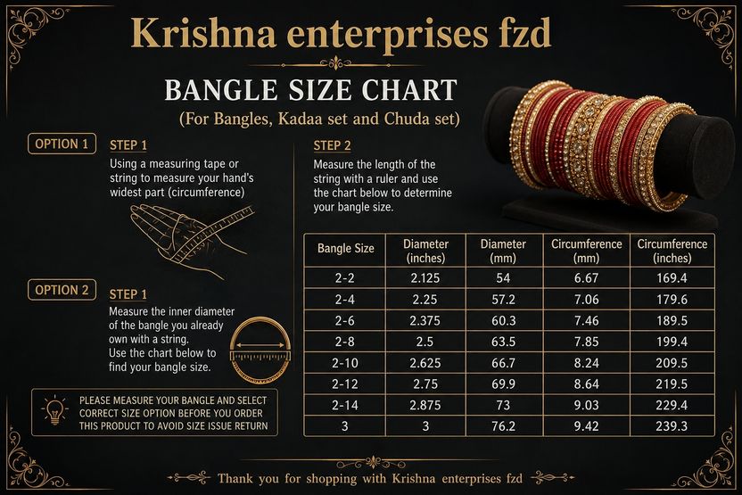 Kashmiri Ghughru Glass Bangle Set - Image 3