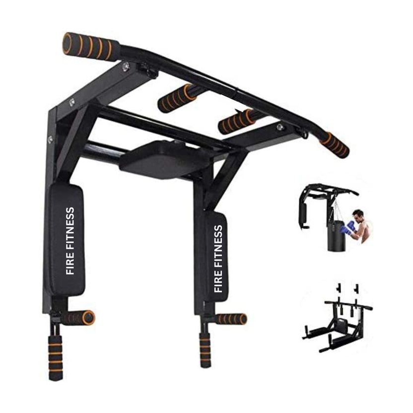 FIRE FITNESS 3in1 Wall Mount Pull Up Bar - Image 1