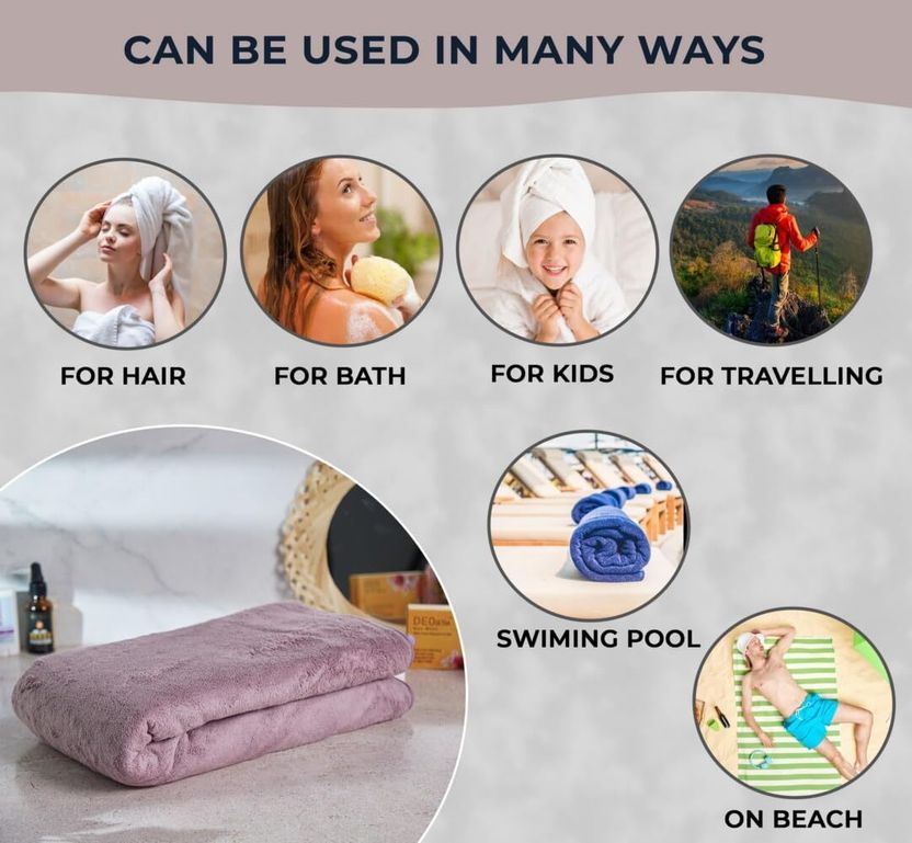 KRIOVELLEA Microfiber 500 GSM Towel - Image 4