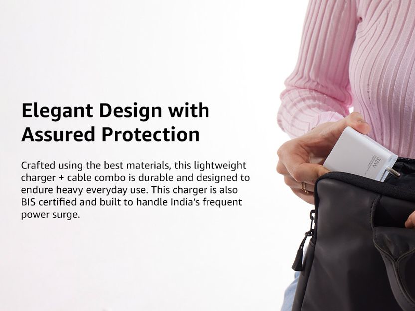 XIAOMI by Mi 33 W SonicCharge 3 A Single Port Mobile Charger with...more - Image 6