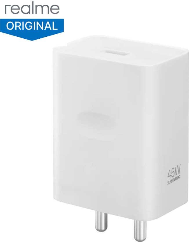realme 45W SuperVOOC 5A Wall Charger (White) - Image 1