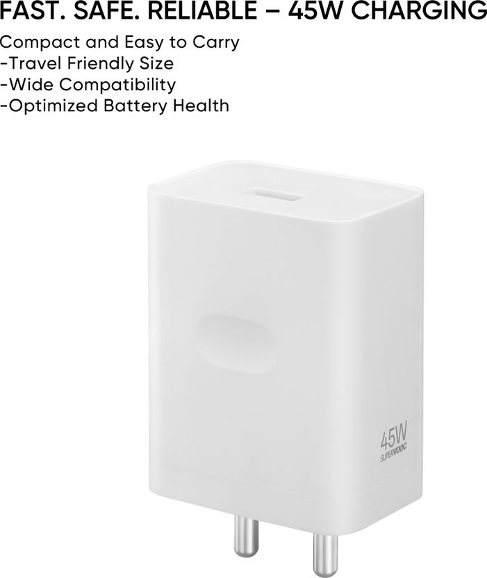realme 45W SuperVOOC 5A Wall Charger (White) - Image 6